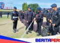 Batalyon B Pelopor Satuan Brimob Polda Sulsel Siap Amankan Laga PSM Makassar vs Semen Padang FC.