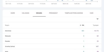 Baru Setahun Berdiri, BERITA PERS Sudah Jangkau Pembaca Dunia, Trafik Internasional Terus Tumbuh