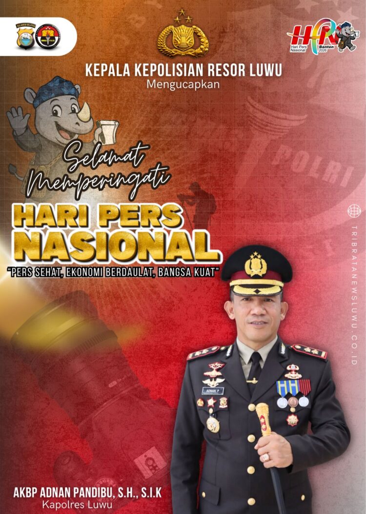 Peringati Hari Pers Nasional 2026, Kapolres Luwu Berikan Ucapan Selamat bagi Insan Pers