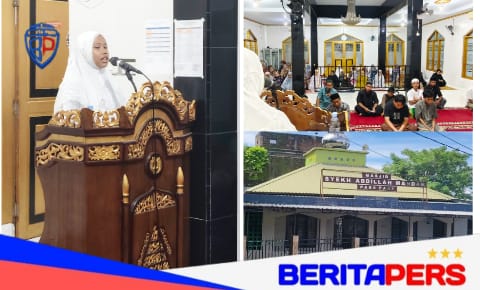 Santriwati PP Andi Ainun Isi Ceramah Ramadhan Malam Ke-5, Masjid Syekh Abdillah Mandar