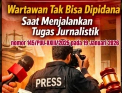 MK Perkuat Perlindungan Wartawan Lewat Putusan No.145/PUU-XXIII/2025