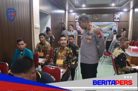 Kapolres Parepare Pantau Verifikasi Awal Casis Polri 2026, Tegaskan Transparansi dan Pengawasan Ketat