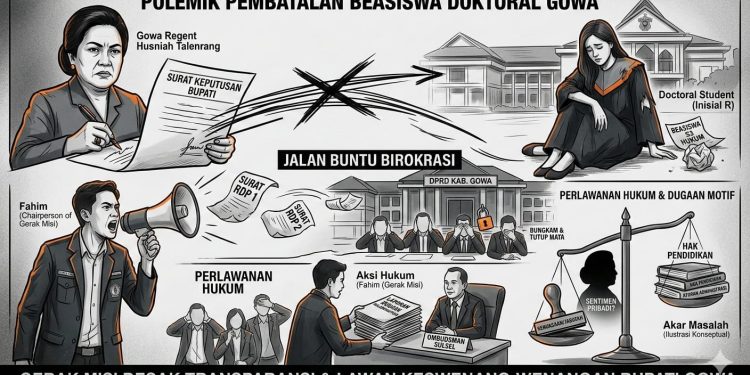 Gerak misi desak transparansi dan lawan kesewenang-wenangan bupati gowa