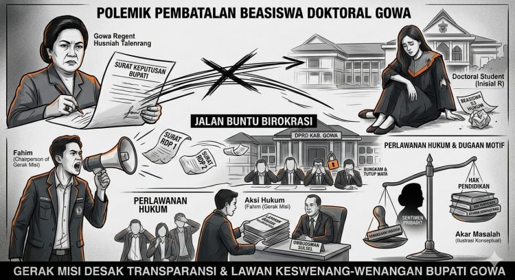 Gerak misi desak transparansi dan lawan kesewenang-wenangan bupati gowa