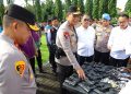 Kapolda Sulsel Pimpin Apel Pengecekan Senjata Api Serentak serta Penyambutan Personel Brimob BKO Polda Aceh