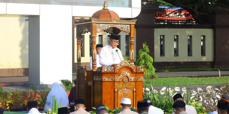 Sholat Idul Fitri 1447 H di Mapolda Sulsel, Wujud Kebersamaan Polri dan Masyarakat