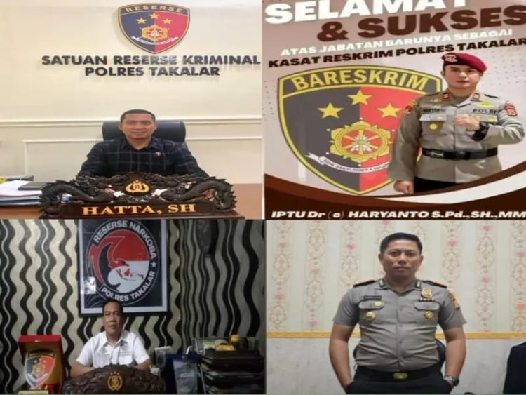 Tiga Pejabat Polres Takalar Berganti Posisi dalam Rotasi Terbaru