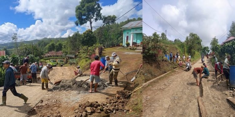 Bertahun-Tahun Diabaikan, Warga Bolaromang “Tampar” Pemerintah dengan Pengecoran Swadaya