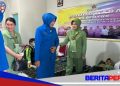 Peran Aktif Ibu Jalasenastri Pos TNI AL Pinrang, Donor Darah HUT Dharma Pertiwi ke-68