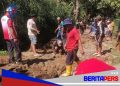 Rakyat Cor Jalan Secara Swadaya, Desak Pemprov Sulsel Segera Perbaiki Ruas Vital Sapaya–Malino
