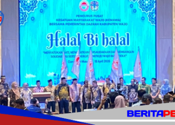 Halal Bihalal Dirangkaikan Pelantikan Pengurus KEMAWA, Perkuat Silaturahmi Masyarakat Wajo