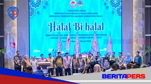 Halal Bihalal Dirangkaikan Pelantikan Pengurus KEMAWA, Perkuat Silaturahmi Masyarakat Wajo