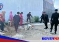 Bersatu Jaga Kebersihan, Batalyon B Pelopor dan Warga Parepare Gelar Bakti Sosial di Stadion BJ Habibie