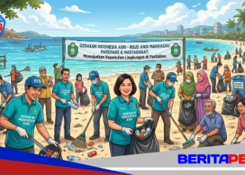 RSUD Andi Makkasau Ambil Bagian dalam Gerakan Indonesia Asri, Wujudkan Kepedulian Lingkungan di Pantaikau