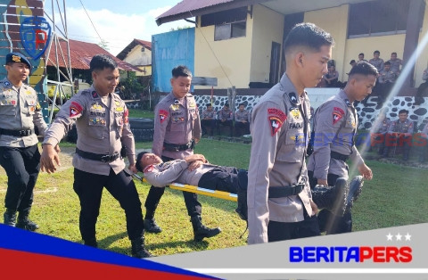 Personel Batalyon B Pelopor Dibekali Kesehatan Lapangan, Siap Hadapi Situasi Darurat