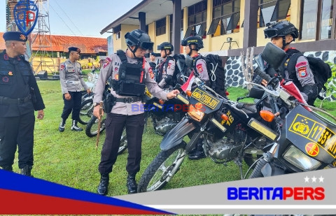 Danyon B Pelopor Pimpin Apel Gelar Pasukan, Cek Kesiapsiagaan Personel dan Perlengkapan