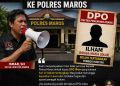 DPO Ilham Belum Tertangkap, Lidik Pro Maros Nyatakan Mosi Tidak Percaya ke Polres Maros