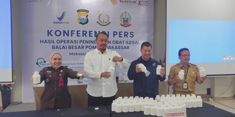 BBPOM Makassar Bongkar Jaringan Obat Ilegal, 96 Ribu Butir Disita