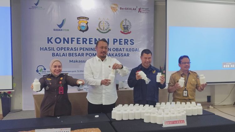 BBPOM Makassar Bongkar Jaringan Obat Ilegal, 96 Ribu Butir Disita