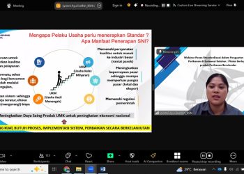 Webinar Peran Standardisasi dalam Penguatan Sektor Perikanan di Sulsel
