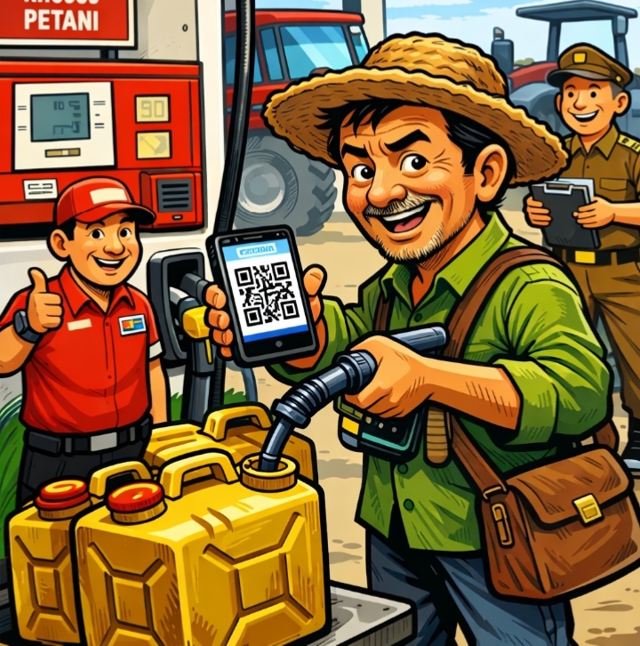 Petani Maros Gunakan Teknologi Digital, Distribusi BBM Subsidi