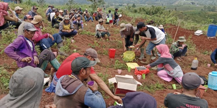Warga Bulu’lohe Desa Balassuka Kecamatan Tombolo Pao Kabupaten Gowa Menunjukkan Semangat Kebersamaan Dalam Upaya Meningkatkan Kondisi Lingkungan.