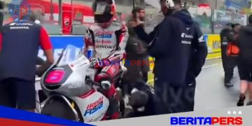 Veda Ega Pratama Nyaris Podium di Le Mans! Tampil Heroik di Trek Basah Race Moto3