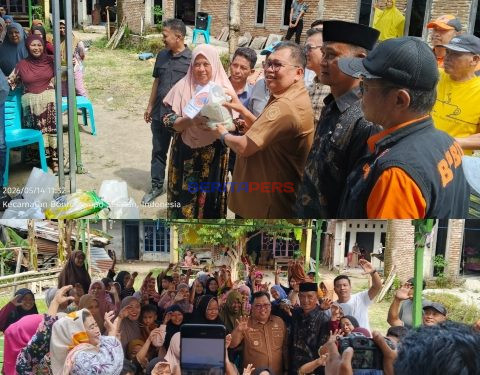 Bupati Takalar Turun Langsung Salurkan Bantuan untuk Korban Puting Beliung di Desa Sawakong