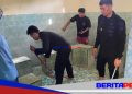 Aksi Sosial Batalyon B Pelopor di Parepare, Personel Kompak Bersihkan Masjid Al-Mutaqaddimin