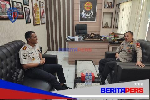 Danyon B Pelopor Sambut Kunjungan Kepala Lapas Kelas IIA Parepare, Bahas Sinergitas