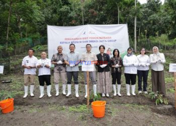 Di Pesisir Danau Toba, Taruna Ikrar Terus Galakkan Tanam Sejuta Pohon untuk Indonesia