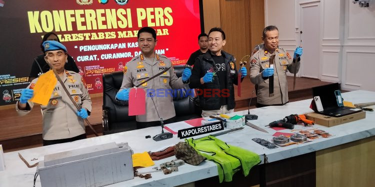 Polrestabes Makassar Tangkap 38 Pelaku Curanmor dan Geng Motor, Dua DPO Diburu