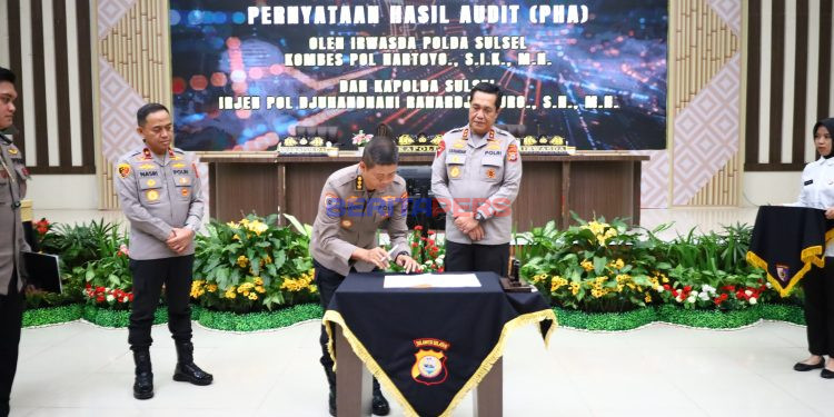 Taklimat Akhir Audit Kinerja Itwasda Polda Sulsel Tahap I T.A. 2026, Kapolda Tekankan Perbaikan dan Akuntabilitas Kinerja