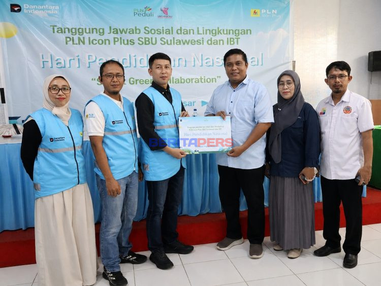 PLN Icon Plus SBU Sulawesi & IBT Dorong Literasi Digital dan Penghijauan Sekolah di Hari Pendidikan Nasional