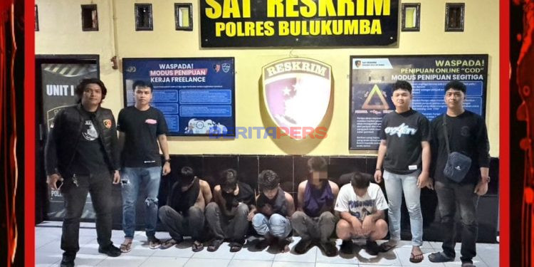 Resmob Polres Bulukumba Bergerak Cepat, 5 Terduga Pelaku Penganiayaan Diamankan
