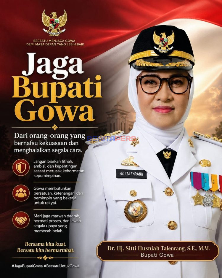 ​Muncul Gerakan Jaga Bupati Gowa, Serukan Persatuan Melawan Isu Politik Pemecah Belah