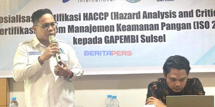GAPEMBI Sulsel Dorong Standar Keamanan Pangan, Pengusaha MBG Dibekali Sertifikasi HACCP