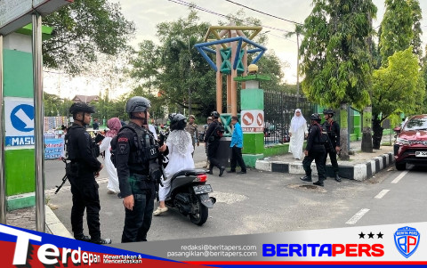 Brimob Sulsel Hadir Jaga Keamanan Peringatan Tahun Baru Islam di Kota Parepare