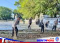 Rawat Nilai Kepahlawanan, Brimob Sulsel Bersihkan TMP Paccekke Parepare