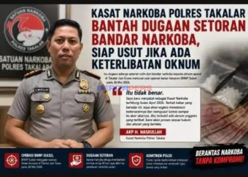 Kasat Narkoba Polres Takalar Bantah Isu Setoran Rutin, Bakal Tindak Tegas Anggotanya Jika Terlibat