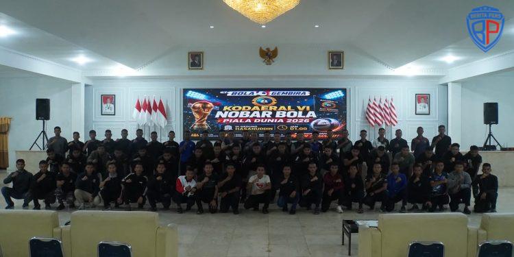 Kebersamaan Warnai Nobar Pembukaan Piala Dunia 2026 di Kodaeral VI