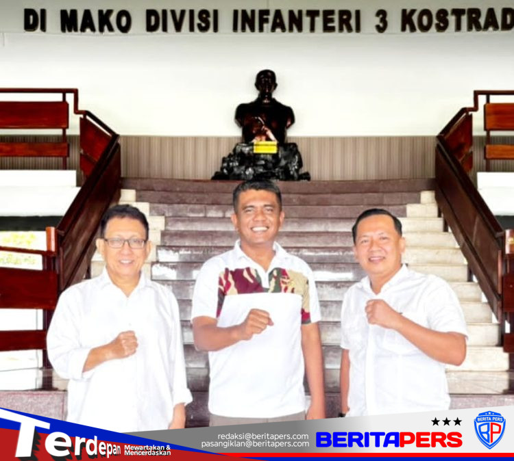 Perkuat Sinergi, Pengurus Baru PWI Sulsel Gelar Kunjungan Perdana ke Divif 3 Kostrad