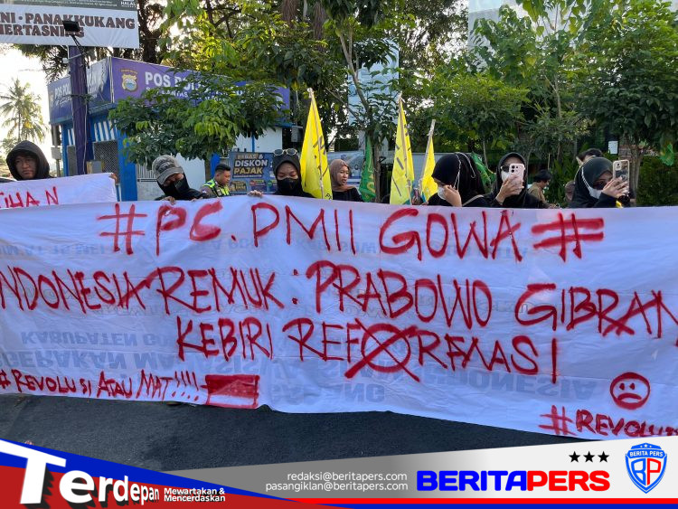 Prabowo-Gibran Kebiri Reformasi PMII Gowa Gelar Aksi Desak Evaluasi Menyeluruh Terhadap Kabinet dan Kebijakan Nasional