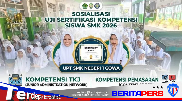 SMKN 1 Gowa Matangkan Persiapan Uji Kompetensi, Wujudkan Lulusan Unggul dan Bersertifikat