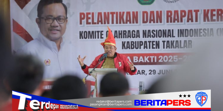 ​Lantik Alauddin Torki Pimpin KONI, Bupati Takalar Targetkan Tembus Sepuluh Besar Porprov Sulsel
