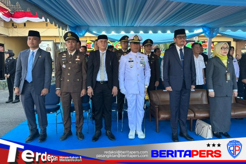 Danposal Pinrang Hadiri Upacara Hari Bhayangkara ke-80, Perkuat Sinergi TNI-Polri dan Forkopimda Jaga Stabilitas Daerah