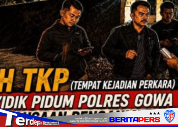 Olah TKP, Penyidik Pidum Polres Gowa Atas Dugaan Penganiayaan