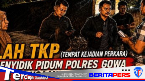 Olah TKP, Penyidik Pidum Polres Gowa Atas Dugaan Penganiayaan