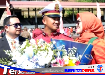 ​Putra Pertama Bupati Gowa Husniah Talenrang Resmi Dilantik Jadi Perwira Akpol di Semarang