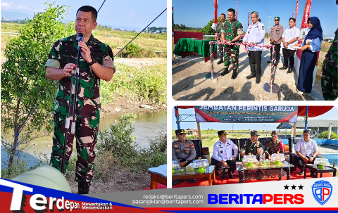 Danrem 141/Toddopuli Resmikan Jembatan Perintis Garuda, Wujud Negara Hadir Bersama Rakyat Membangun Indonesia